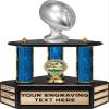Crown Awards 18" Blue Stars Silver Football Perpetual Trophy Prime view 1