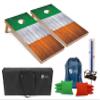 Tailgating Pros 4x2 Regulation Cornhole Boards Flag Set- Includes 8 Bean Bags, Carrying Cases and Score Keeper - Optional LED Lights view 1