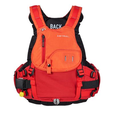 Astral Indus Life Jacket - High-Float USCG Type V PFD Adult Life Vest for Swiftwater, Rescue, SUP, & Whitewater - Red - Large/X-Large