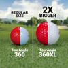 Tour Angle 360XL Golf Ball Putting Aid - Extra Large Practice Putting Balls - Instant Visual Feedback - Learn to Roll The Ball & Improve Accuracy - Lower Golf Scores - All Skill Levels (Pack of 2) view 4