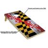 Tailgating Pros 4x2 Regulation Cornhole Boards Flag Set- Includes 8 Bean Bags, Carrying Cases, and Score Keeper -Optional LED Lights view 2