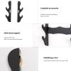 BYTOTU Katana Wall Holder-Katana Sword Wall Mount display-Wood 2 set -Sword display wall mount- (Swords Not Included) Katana holder wall mount-Sword display case view 3