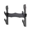 BYTOTU Katana Wall Holder-Katana Sword Wall Mount display-Wood 2 set -Sword display wall mount- (Swords Not Included) Katana holder wall mount-Sword display case view 4