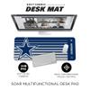 SOAR NFL Unisex Multifunctional Desk Mat for Desktop, (31.5"x12") - Ultra Soft Fabric with Non-Slip Rubber Backer - Water Resistant & Durable Nylon Stitching - Officially Licensed NFL, Desk Pad view 2