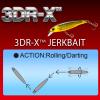 Yo-Zuri R1436-GSPC: 3Dr-X Minnow (F) 80Mm 3-1/8", Ghost Perch view 3