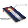 Tailgating Pros 4x2 Regulation Cornhole Boards Flag Set-Includes 8 Bean Bags, Carrying Cases, and Score Keeper - Optional LED Lights view 2