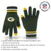 Ultra Game NFL Official Adults Unisex Super Soft Winter Beanie Knit Hat With Extra Warm Touch Screen Gloves, Green Bay Packers, Team Color 1, 1SIZE view 3