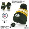 Ultra Game NFL Official Adults Unisex Super Soft Winter Beanie Knit Hat With Extra Warm Touch Screen Gloves, Green Bay Packers, Team Color 1, 1SIZE view 4