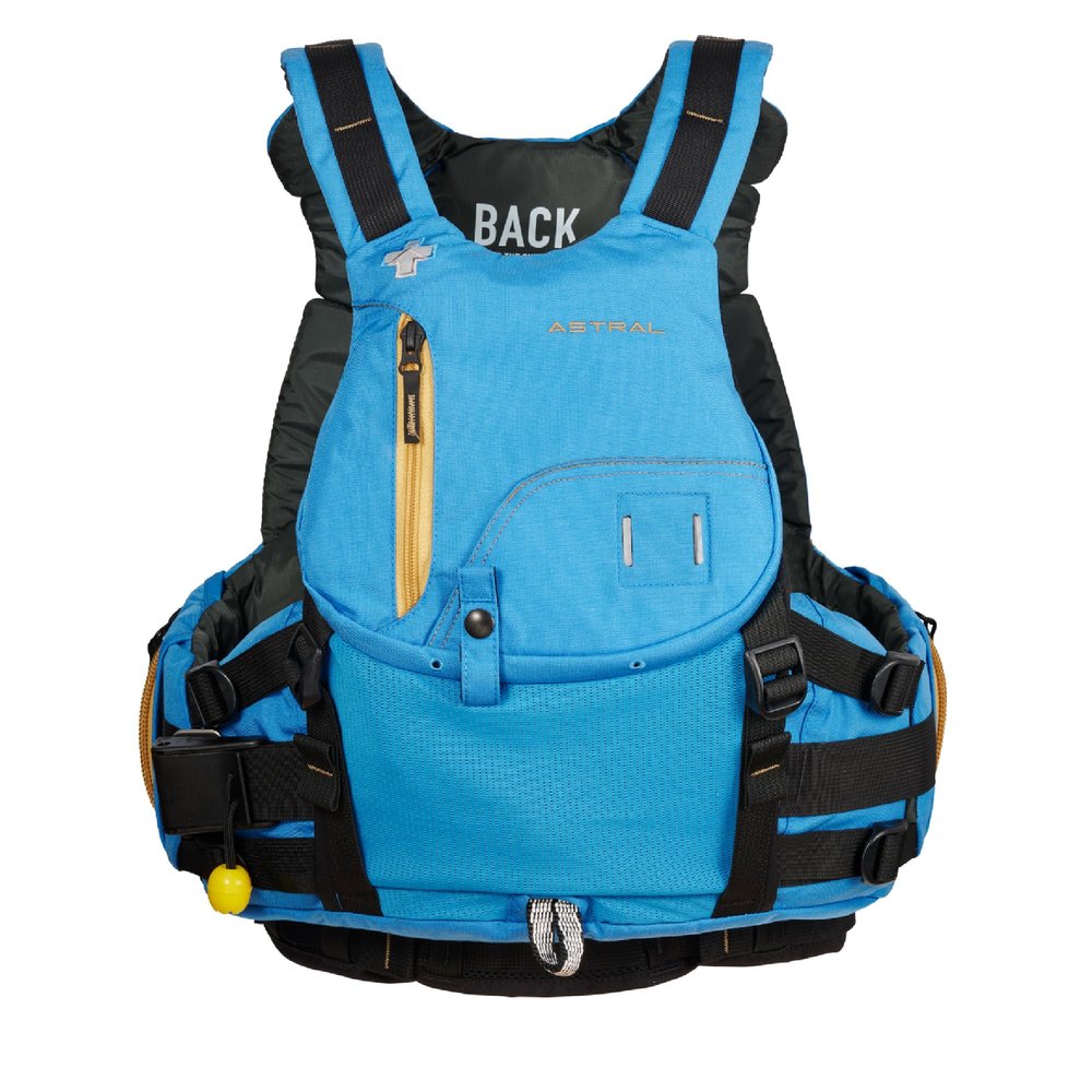 Astral Indus Life Jacket - High-Float USCG Type V PFD Adult Life Vest for Swiftwater, Rescue, SUP, & Whitewater - Blue - Small/Medium