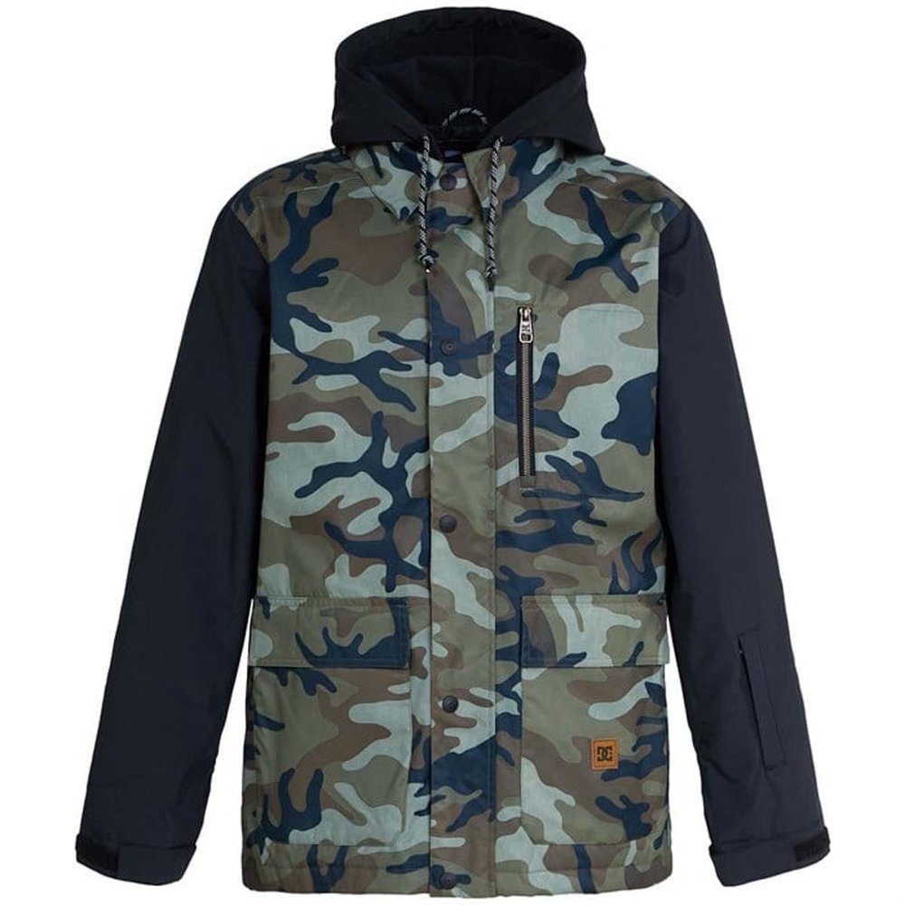 DC Bandwidth Mens Jacket Woodland Camo Green Sz S