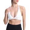 Aoxjox Women's Workout Sports Bras Fitness Metamorph Sienna Twist Bra Yoga Crop Tank (White, X-Small) view 1