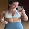 Aoxjox Women's Workout Sports Bras Fitness Metamorph Sienna Twist Bra Yoga Crop Tank (White, X-Small) view 3