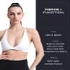 Aoxjox Women's Workout Sports Bras Fitness Metamorph Sienna Twist Bra Yoga Crop Tank (White, X-Small) view 4