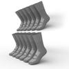 AMERICAN HOSPITAL SUPPLY Hospital Slipper Socks Grip Socks with Elastic Cuff Grip Socks for Women and Men Slipper Socks Gray | X-Large (Pack of 6) view 1