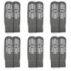 AMERICAN HOSPITAL SUPPLY Hospital Slipper Socks Grip Socks with Elastic Cuff Grip Socks for Women and Men Slipper Socks Gray | X-Large (Pack of 6) view 3