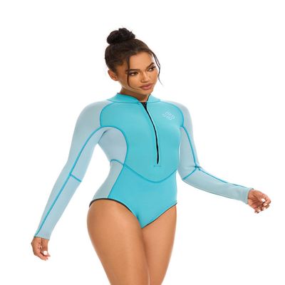 Seaskin Womens One Piece Long Sleeves Shorty Wetsuit 2mm