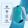 Seaskin Womens One Piece Long Sleeves Shorty Wetsuit 2mm view 4