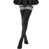 AQOKKA Extra Long Thigh High Socks for Women Striped Over Knee Thigh Socks Long Boot Thigh High Stockings Leg Warmers view 1