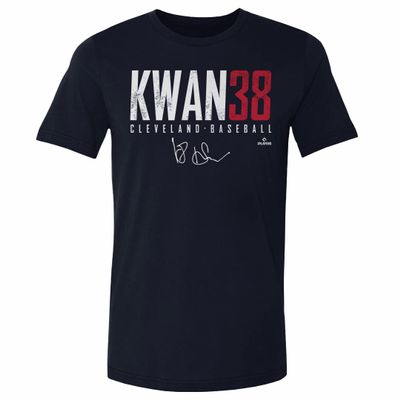 500 LEVEL Steven Kwan Shirt (Cotton, XX-Large, True Navy) - Steven Kwan Cleveland Elite WHT