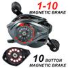 Sougayilang Baitcasting Fishing Reel, 8:1 High Speed Gear Ratio Super Smooth and Powerful Low Profile Baitcaster Reel with Maganic Brake System for Freshwater,Saltwater Best Gifts view 3