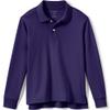 Lands' End Girls Long Sleeve Feminine Fit Interlock Polo Shirt X-Small Deep Purple view 1