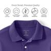 Lands' End Girls Long Sleeve Feminine Fit Interlock Polo Shirt X-Small Deep Purple view 3