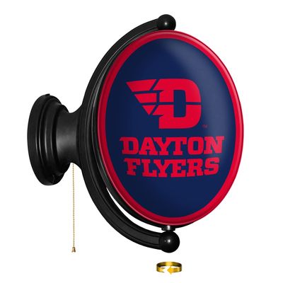 The Fan-Brand Dayton Flyers: Original Oval Rotating Lighted Wall Sign - Football, Basketball & Baseball Wall Decor - College Sports Decor for Home, Office, Game Room, Fan Cave & Garage - USA Made