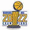 2022 Basketball Finals Champions Golden State Warriors Bold Trophy Patch view 2
