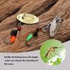 Dovesun Fly Fishing Lures Fly Fishing Flies Wet Fishing Flies Fishing Lures with Fishing Spinner for Bass Sunfish, Pike Hook 18# 5pcs view 3