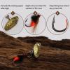 Dovesun Fly Fishing Lures Fly Fishing Flies Wet Fishing Flies Fishing Lures with Fishing Spinner for Bass Sunfish, Pike Hook 18# 5pcs view 4