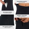 ANIVIVO Women Long Knee Length Skirt with Full Leggings,Skirted Leggings with High Waisted Zipper Pockets(Black-Full Length,2XL) view 4