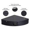 Zionstyle Folding Portable Pole Dance Crash Pad - Suitable for Beginners Fitness Gymnastics Striptease Safety Mat, Black, 3cm Thick view 3