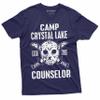 Men's Counselor T-Shirt Jason Camp Crystal Lake Camping Funny Tee Shirt Halloween T-Shirt (X-Large Black) view 2