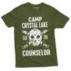 Men's Counselor T-Shirt Jason Camp Crystal Lake Camping Funny Tee Shirt Halloween T-Shirt (X-Large Black) view 3