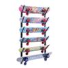 Lhysn Skateboard Wall Mount, Skate Board Wall Display Hanger Rack, Snowboard Wall Mount Ski Holder,Deck Wall Longboard Rack Storage(6-layers) view 1
