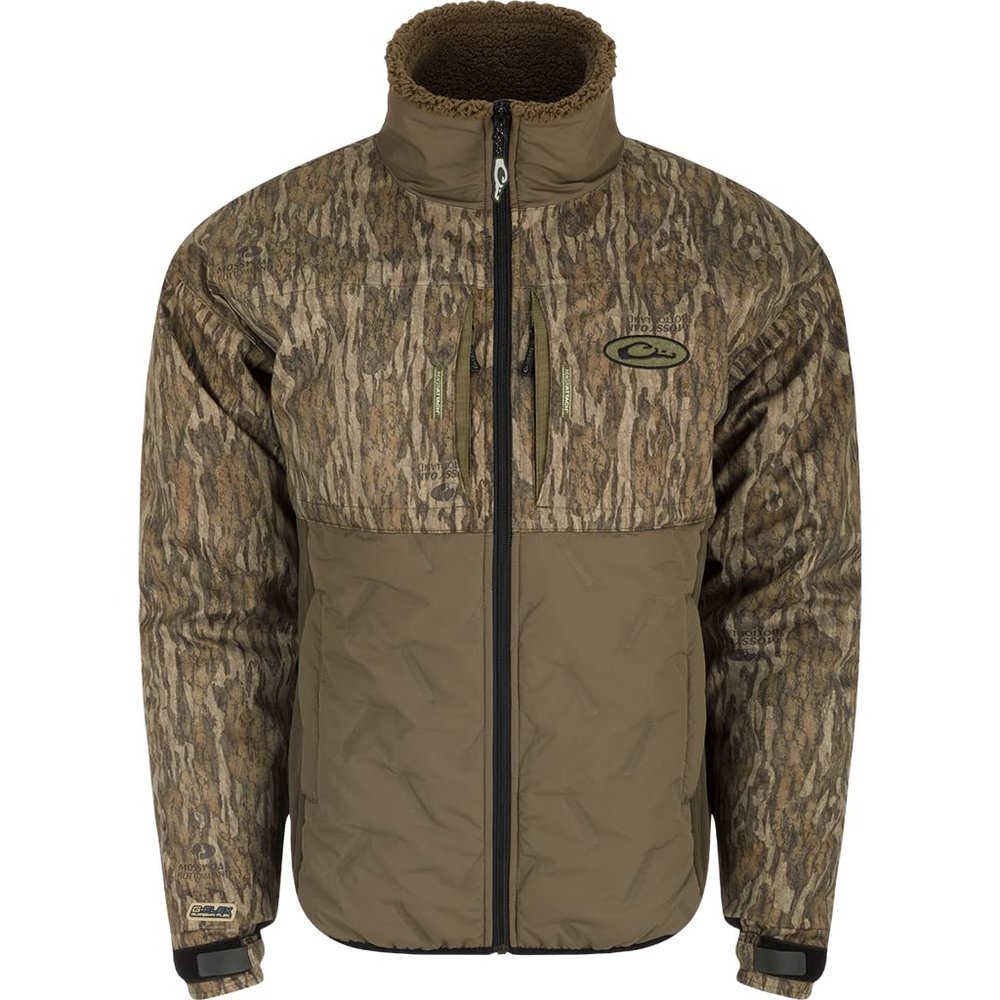 Drake DW7352-006-6 LST Guardian Flex Double Down Eqwader Full Zip Bottomland 3Xlarge