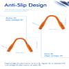 SAUCER Replacement Nose Pieces Pads for Oakley Crossrange OO9361/XL/R OO9359/Shield/Patch OO9382 Sunglass - Standard Orange view 3