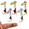 Dovesun Fly Fishing Lures Fly Fishing Flies Wet Fishing Flies Fishing Lures with Fishing Spinner for Bass Sunfish, Pike Hook 16# 5pcs view 1