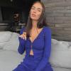 Autumn Ribber Knit Long Sleeve T Shirts Women Casual Blue Skinny Basic Tees Fashion Y2K Cardigan Tops Sexy Street (blue,M,Medium) view 2