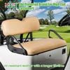 10L0L Front Seat Assembly Kit for EZGO TXT 1994-2013 Golf Cart, Factory Style Seat Cushions & Back, Tan view 2