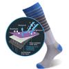 RANDY SUN Waterproof Socks Knee High, Youth Women Men Outdoor Work Sports Rain Muddy Water Hiking Trekking Wading Socks Gray&Blue view 2