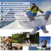 RANDY SUN Waterproof Socks Knee High, Youth Women Men Outdoor Work Sports Rain Muddy Water Hiking Trekking Wading Socks Gray&Blue view 4