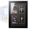 Bivitre Trading Card Display Frame - Wall Mount Baseball Card Display Case with UV Protection Magnetic Card Holder for 4 Standard Cards, Display for Basketball Football Hockey Pokemon MTG Yugioh view 1