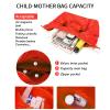 Orange Gym Bag for Women, 18 Inch Lightweight Puffy Carry On Duffel Bag for Travel Sports Yoga, Water Resistant view 3