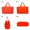 Orange Gym Bag for Women, 18 Inch Lightweight Puffy Carry On Duffel Bag for Travel Sports Yoga, Water Resistant view 4