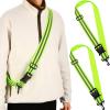 Saintrygo 10 Pieces Reflective Sash for Walking at Night Running Gear Safety Reflective High Visibility Jacket Adjustable Sash for Walking Cycling at Night (Fluorescent Green) view 1