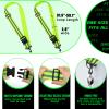 Saintrygo 10 Pieces Reflective Sash for Walking at Night Running Gear Safety Reflective High Visibility Jacket Adjustable Sash for Walking Cycling at Night (Fluorescent Green) view 2