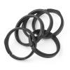 TISUR Titanium Round Carabiner Clip +TISUR Titanium Key Rings 5pcs 22mm*5 view 3