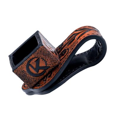 KONLLEN Leather Engraved Chalk Holder Magnetic Vegetable Tanned Leather Pool Cue Snooker Silent Billiard Accessories
