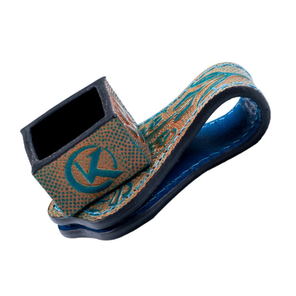 KONLLEN Leather Engraved Chalk Holder Magnetic Vegetable Tanned Leather Pool Cue Snooker Silent Billiard Accessories